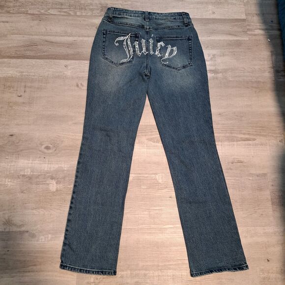 Juicy Couture Bling Rhinestone Booty Women’s Jeans Denim Size 5/27 - Picture 1 of 16